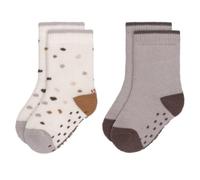 Lässig - Anti-slip Socken 2er lila/weiß 23-26 Mon.