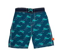 LÄSSIG Baby Kinder Badeshorts Schwimmshort Badehose integrierte Schwimmwindel Schwimmbekleidung waschbar Junge UV-Schutz/Splash und Fun Board Shorts, Blue Whale, 6 Monate