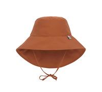 LÄSSIG Baby Kinder Fischerhut mit Nackenschutz Sonnenhut Strandhut Kinderhut Atmungsaktiv Sonnenschutz UV-Schutz 80/Sun Protection Long Neck Hat rust, 3-6 Monate, Größe: 43/45