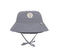 LÄSSIG Baby Kinder Fischerhut Sonnenhut Strandhut Kinderhut Atmungsaktiv Sonnenschutz UV-Schutz 80/Sun Protection Fishing Hat grey, 3-6 Monate, 43/45