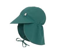 LÄSSIG Baby Kinder Schirmmütze mit UV-Schutz und langem Nackenschutz/Sun Protection Flap Hat Green, 3-6 Monate, Größe: 43/45