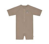 LÄSSIG Baby Kinder Schwimmanzug Badeanzug Kurzarm UV Schutz/Short Sleeve Sunsuit Choco, 13-18 Monate, Größe: 86