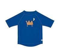 LÄSSIG Baby Kinder Schwimmshirt Badeshirt Kurzarm mit UV-Schutz/Short Sleeve Rashguard Camel Blue, 7-12 Monate, Größe: 74/80