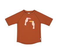 LÄSSIG Baby Kinder Schwimmshirt Badeshirt Kurzarm UV-Schutz/Short Sleeve Rashguard Toucan rust, 12 Monate, Größe: 74/80