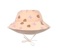 LÄSSIG Baby Kinder Sonnenhut Strandhut Sommerhut Sonnenschutz Kinderhut Babymütze wendbar atmungsaktiv UV-Schutz 80/Sun Protection Bucket Hat Corals peach rose, 03-06 Monate, Größe: 43/45