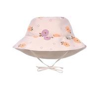 LÄSSIG Baby Kinder Sonnenhut Strandhut Sommerhut Sonnenschutz Kinderhut Babymütze wendbar atmungsaktiv UV-Schutz 80/Sun Protection Bucket Hat Fish light pink, 03-06 Monate, Größe: 43/45