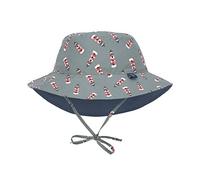LÄSSIG Baby Kinder Sonnenhut Strandhut Sommerhut Sonnenschutz Kinderhut Babymütze Wendbar Atmungsaktiv UV-Schutz 50+/Splash & Fun Sun Protection Bucket Hat Lighthouse, 03-06 Monate