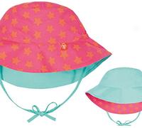 LÄSSIG Baby Kinder Sonnenhut Strandhut Sommerhut Sonnenschutz Kinderhut Babymütze Wendbar Atmungsaktiv UV-Schutz 50+/Splash & Fun Sun Protection Bucket Hat Stars, Size: Infant 6-18 Monate