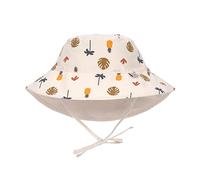 LÄSSIG Baby Kinder Sonnenhut Strandhut Sommerhut Sonnenschutz Kinderhut Babymütze wendbar atmungsaktiv UV-Schutz 80/Sun Protection Bucket Hat Botanical offwhite, 19-36 Monate, Größe: 50/51