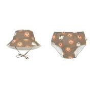 Lässig Baby Schwimmwindel und Sonnenhut (UV-Schutz) Löwe braun