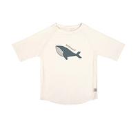 LÄSSIG Baby und Kleinkind Kurzarm Schwimmshirt Badeshirt Rashguard mit UV-Schutz Whale Milky 3-6 Monate