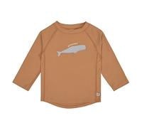 LÄSSIG Baby und Kleinkind Langarm Schwimmshirt Badeshirt Rashguard mit UV-Schutz Whale Caramel 3-6 Monate