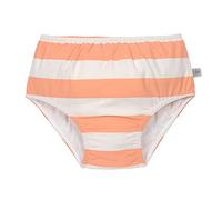 LÄSSIG Baby-und Kleinkind-Schwimmwindel Badewindel Badehose mit Windel mit UV-Schutz Block Stripes Milky/Peach 7-12 Monate