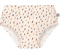 LÄSSIG Baby-und Kleinkind-Schwimmwindel Badewindel Badehose mit Windel mit UV-Schutz Strokes offwhite/multicolor 7-12 Monate