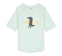Lässig Bade-T-Shirt mit UV-Schutz Krokodil 74 mint/anthrazit