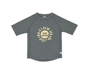 Lässig Bade-T-Shirt mit UV-Schutz Sonne 74 oliv/gelb