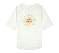 Lässig Bade-T-Shirt mit UV-Schutz Sonne 74 weiß/gelb