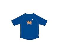 LÄSSIG Baby Kinder Schwimmshirt Badeshirt kurzarm mit UV-Schutz/Short Sleeve Rashguard Camel blue, 19-24 Moante, Größe: 92