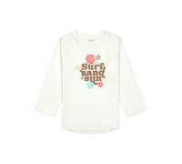 LÄSSIG Splash & Fun Baby und Kind Langarm Badeshirt Schwimmshirt Rashguard mit UV-Schutz - Flowers sea Salt, 19-24 Monate, Größe 92