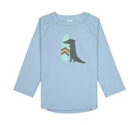 Lässig Badeshirt langarm mit UV-Schutz Krokodil 86 hellblau/anthrazit