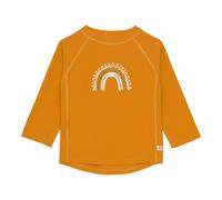 Lässig Badeshirt langarm mit UV-Schutz Regenbogen 74 orange