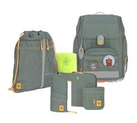 LÄSSIG 7-teiliges Schulranzen Set Kinder/School Set Boxy Unique Letters Green