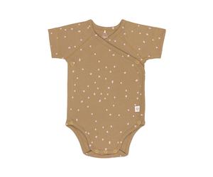 Lässig Cozy Colors Baby-Wickelbody Kurzarm aus Bio Baumwolle 50/56 Dots curry