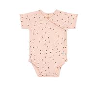 Lässig Cozy Colors Baby-Wickelbody Kurzarm aus Bio Baumwolle 50/56 Dots powder pink