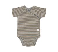 Lässig Cozy Colors Baby-Wickelbody Kurzarm aus Bio Baumwolle 50/56 Striped Grey mélange