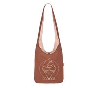 LÄSSIG Einkaufsshopper Umhängetasche Green Label Charity Shopper Tree rust