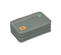 LÄSSIG Federmäppchen befüllt 20-teilig/School Triple Pencil Case Unique Letters green