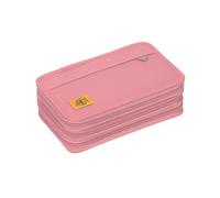 LÄSSIG Federmäppchen befüllt 20-teilig/School Triple Pencil Case Unique Pink