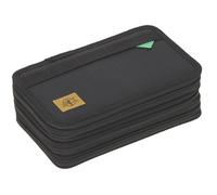 LÄSSIG Federmäppchen befüllt 20-teilig/ School Triple Pencil Case Unique black