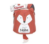 LÄSSIG Fox/Fuchs Kinder Rucksack mit Namen personalisiert, Kinderrucksack für Kindergarten Kita, Mini Kindergartenrucksack, Kleinkind Tasche, Kindergartentasche 3,5 L
