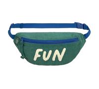 LÄSSIG Kinder Bauchtasche Umhängetasche mit verstellbarem Gurt/Mini Bum Bag Cord Fun Ocean Green