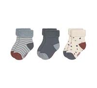 LÄSSIG Kinder Frottee Socken 3er Set/Tiny Farmer blue Größe 15-18