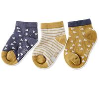 LÄSSIG Kinder Sneaker Socken 3er Set/ Curry blue Größe 15-18