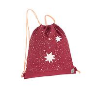 LÄSSIG Kinder Turnbeutel mit Kordelzug Rucksackfunktion Sportbeutel Schule Kindergarten/Mini String Bag Magic Bliss Girls, Rot, 35 x 0,3 x 39 cm