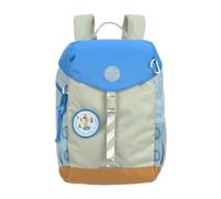 LÄSSIG Kinder Wanderrucksack Kinderrucksack mit Brustgurt gepolsterte Schultergurte wasserabweisend, 14 Liter/Big Outdoor Backpack Sunny Explorer Green/Blue
