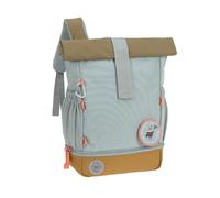 LÄSSIG Kindergartenrucksack Kinderrucksack Rolltop mit Brustgurt wasserabweisend, 11 Liter/Mini Rolltop Backpack Nature Hellblau
