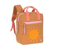 LÄSSIG Kindergartenrucksack mit Brustgurt Kindertasche wasserabweisend/Little One & Me Square Backpack Small caramel