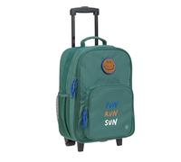 LÄSSIG Kinderkoffer Trolley Reisekoffer mit Teleskopstange und Rollen für Kinder Handgepäck/Trolley Dark Green