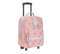 LÄSSIG Kinderkoffer Trolley Reisekoffer mit Teleskopstange und Rollen für Kinder Handgepäck/Trolley Pattern Party Rose