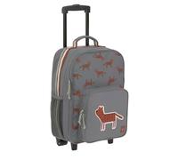 LÄSSIG Kinderkoffer Trolley Reisekoffer mit Teleskopstange und Rollen für Kinder Handgepäck/Trolley Safari Tiger