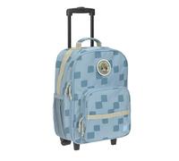 LÄSSIG Kinderkoffer Trolley Reisekoffer mit Teleskopstange und Rollen für Kinder Handgepäck/Trolley Pattern Party Blue