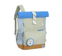 LÄSSIG Kinderrucksack mit Brustgurt Freizeitrucksack wasserabweisend, 12 Liter/Medium Rolltop Backpack Sunny Explorer green/blue