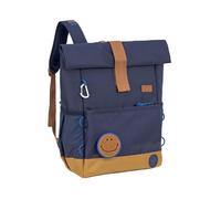 LÄSSIG Kinderrucksack mit Brustgurt Freizeitrucksack wasserabweisend, 12 Liter/Medium Rolltop Backpack navy