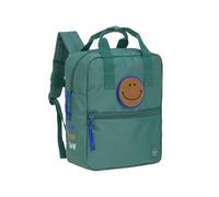LÄSSIG Kinderrucksack mit Brustgurt Kindergartentasche Kindergartenrucksack 27 cm, 7 Liter, 3 Jahre/Mini Square Backpack dark green
