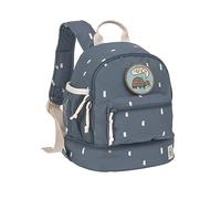LÄSSIG Kinderrucksack mit Brustgurt Kindergartentasche Kindergartenrucksack 6,5L ab 3 Jahren/Mini Backpack Happy Prints Dunkelblau