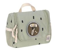 LÄSSIG Kinder Kulturtasche Waschbeutel Waschtasche Kulturbeutel zum Hängen/Mini Washbag Happy Prints Oliv